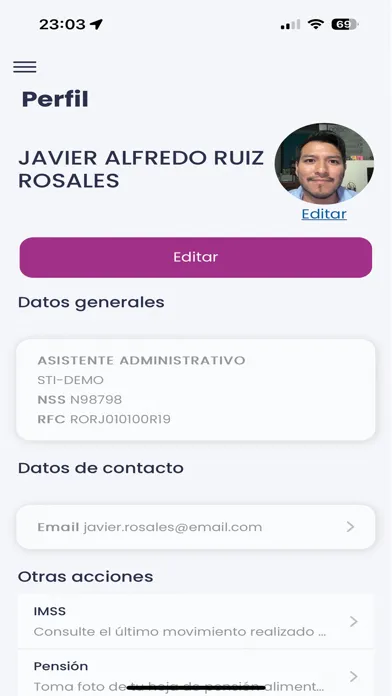 Nómina APP Screenshots