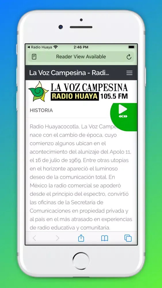 Capturas de pantalla de Radio Huayacocotla Oficial