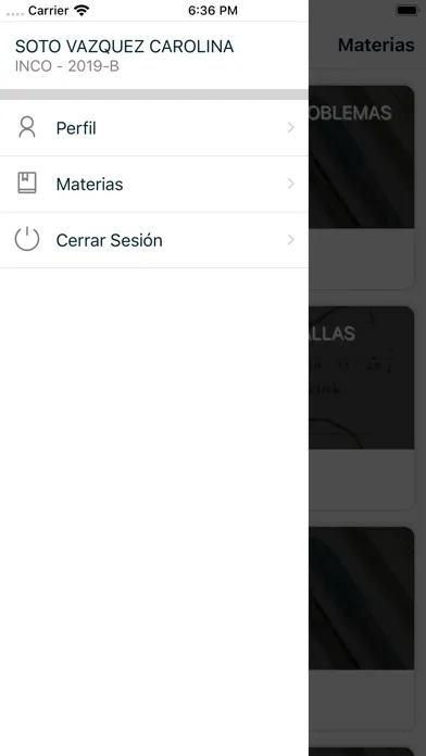 Zrzuty ekranu Mis Materias UdeG