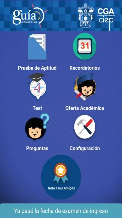 Capturas de pantalla de Guia de Carreras UdeG