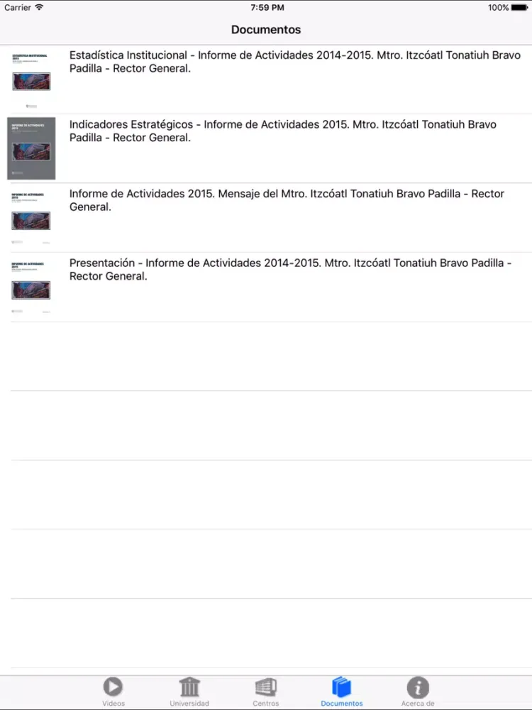 Informe de Actividades 2016 iPad 应用截图