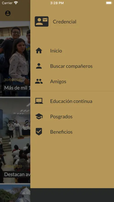 Screenshot di Alumni UNACH
