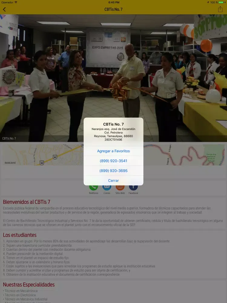 Zona Escolar iPad  スクリーンショット