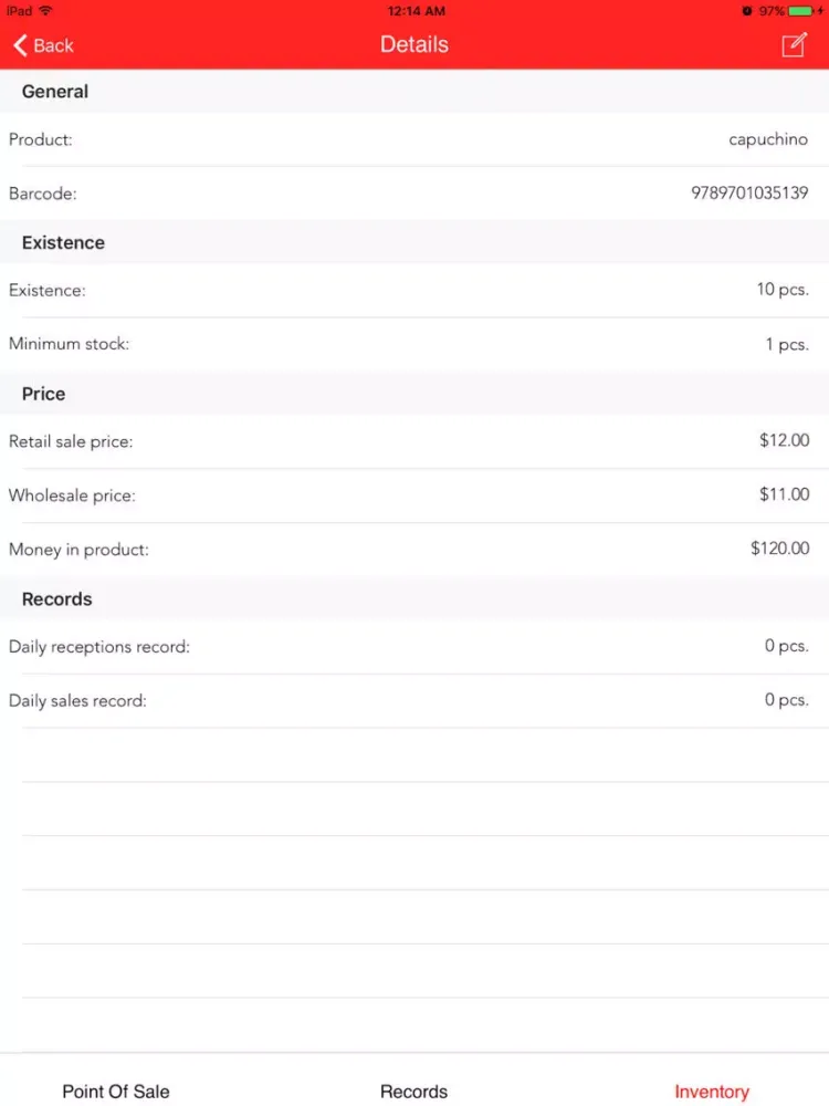 My Point Of Sale Pro iPad  سکرین شاٹس