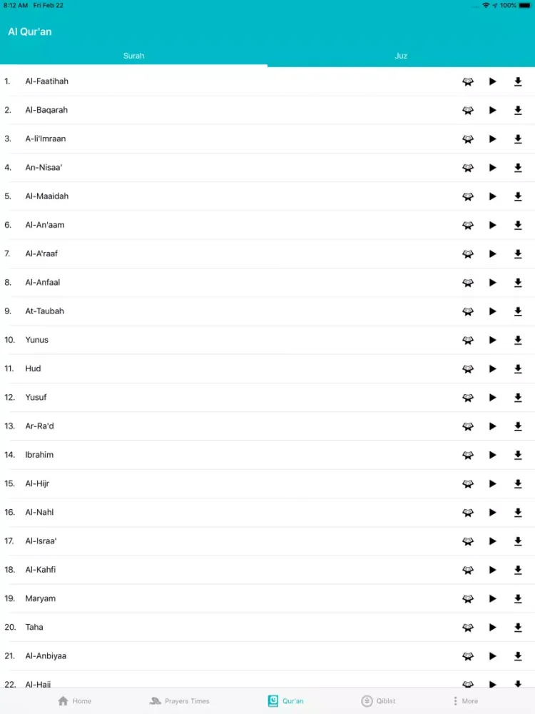 Raudhah - Quran, Azan, Qiblat iPad 应用截图