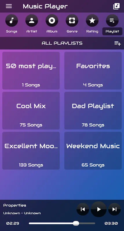Ảnh chụp màn hình của Mixoomy - Music Player