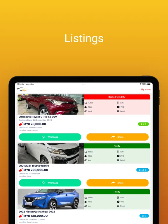 CarInfo.My iPad  स्क्रीनशॉट