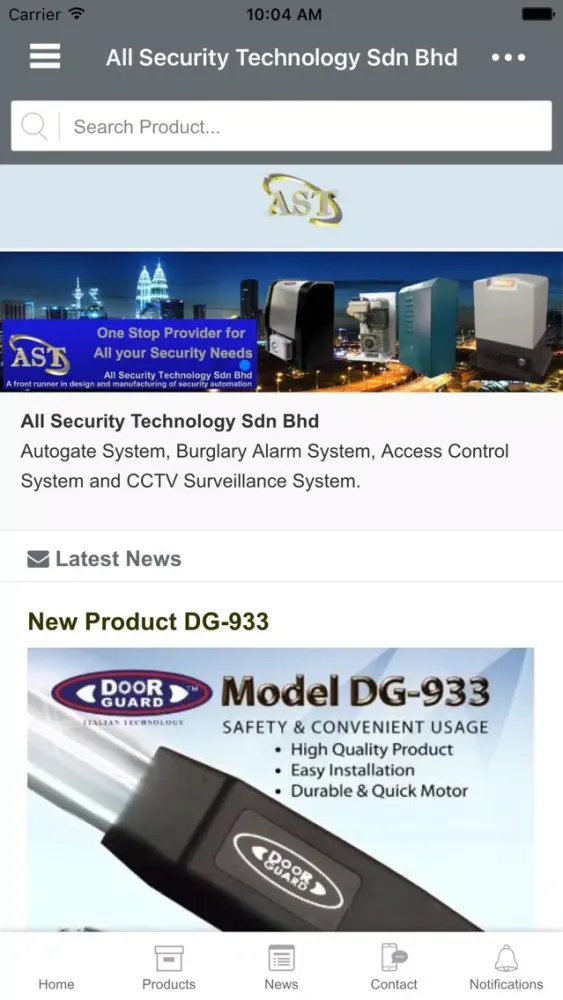 Tangkapan skrin All Security