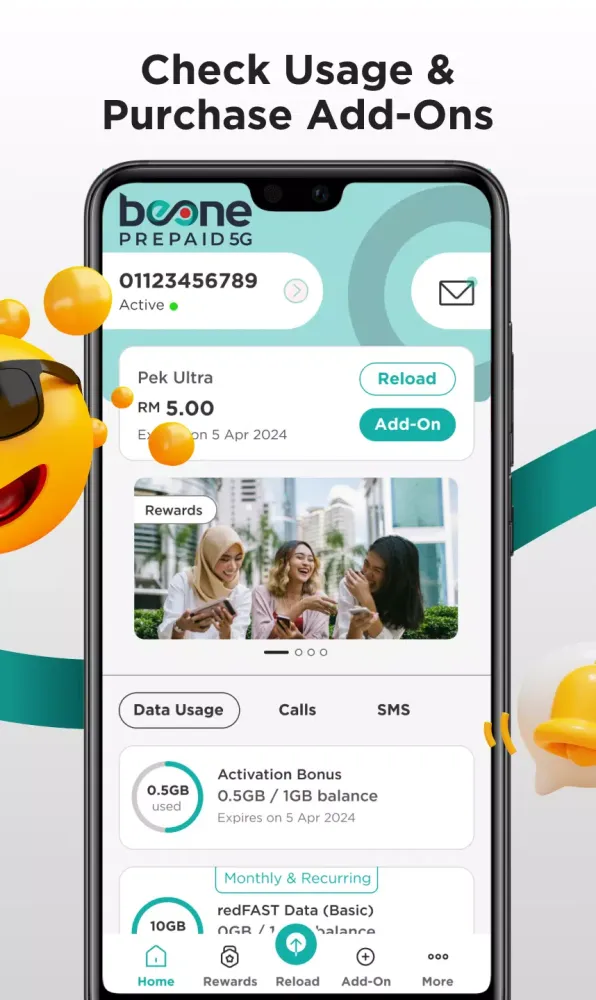Capturas de pantalla de BeONE Prepaid
