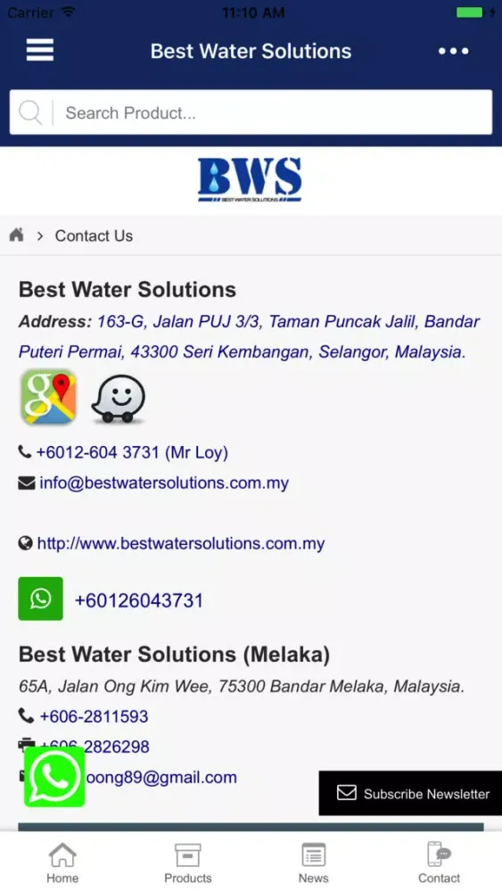 Capturas de pantalla de Best Water Solutions