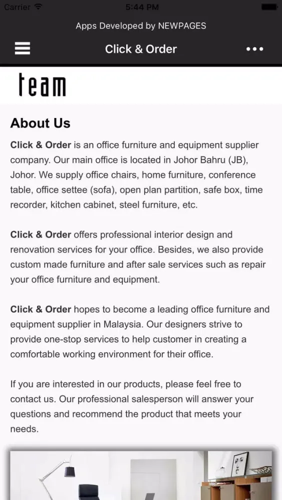 Click & Order应用截图