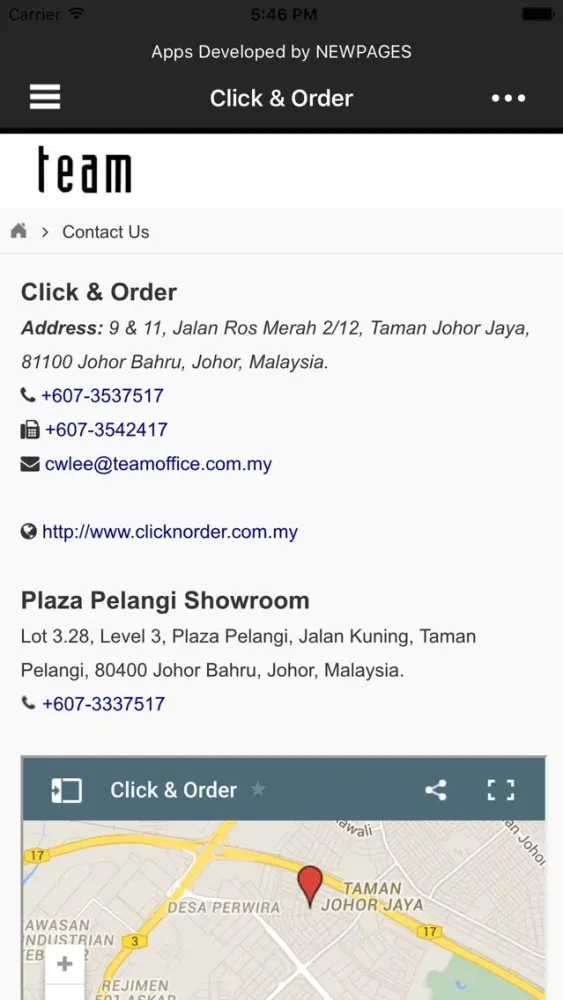 Click & Order应用截图