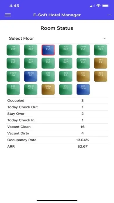 E-Soft Hotel Manager App Screenshots