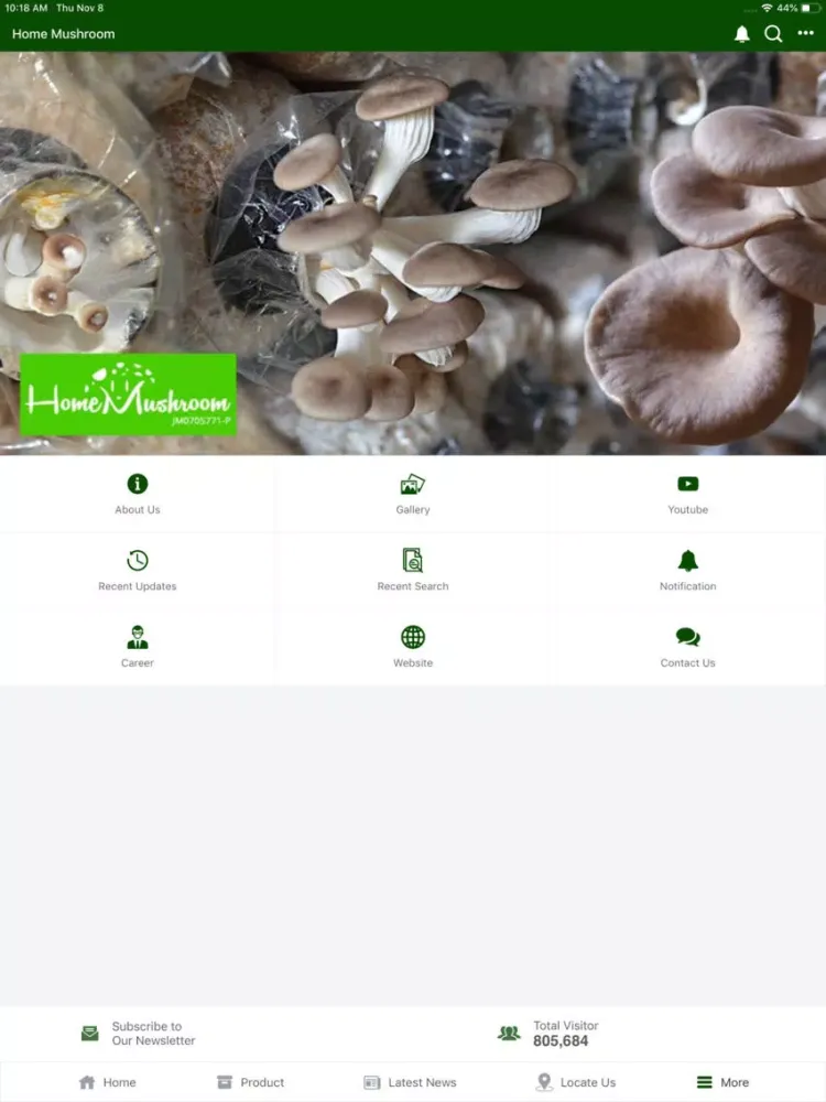 Home Mushroom iPad  Screenshots