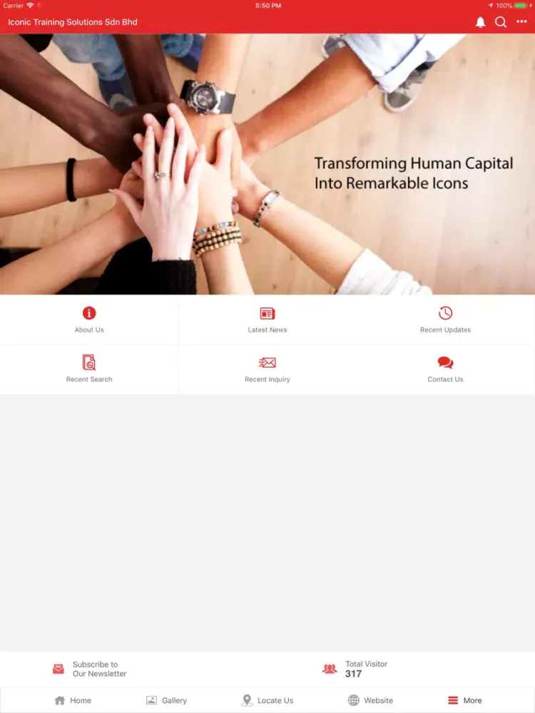ภาพหน้าจอของ Iconic Training Solutions iPad 