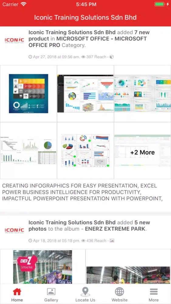 ภาพหน้าจอของ Iconic Training Solutions