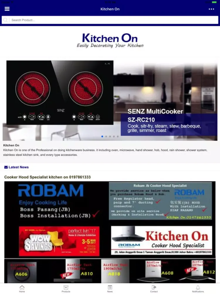 Capturas de pantalla de Kitchen On iPad 