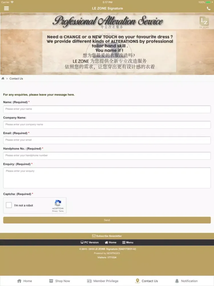 Screenshot di LE ZONE Signature iPad 