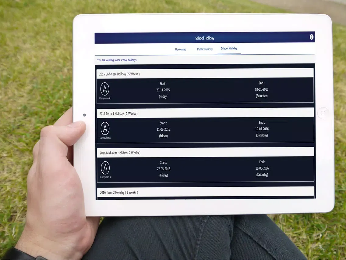 Malaysia Public Holiday Planner 2016 iPad  Ekran Görüntüleri