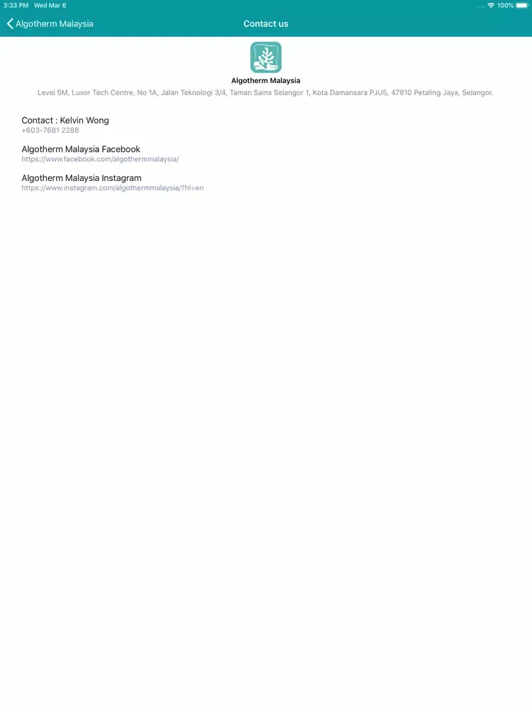 Algotherm Malaysia iPad  Screenshots