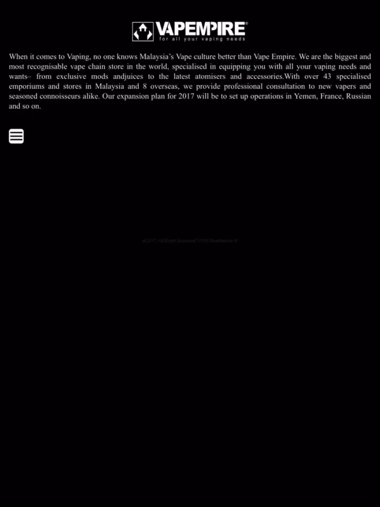 Vapempire iPad  Screenshots