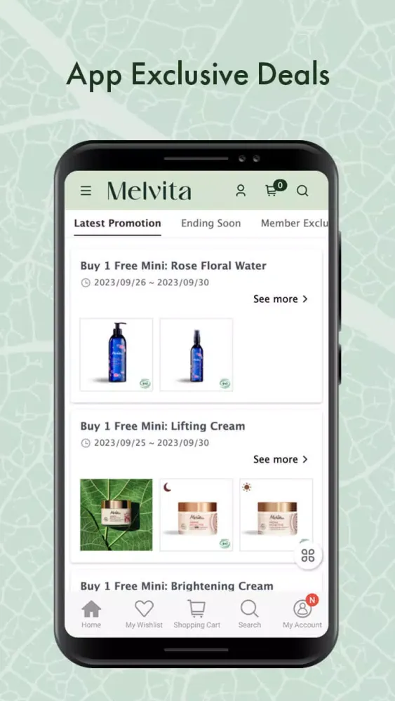 Melvita MY سکرین شاٹس
