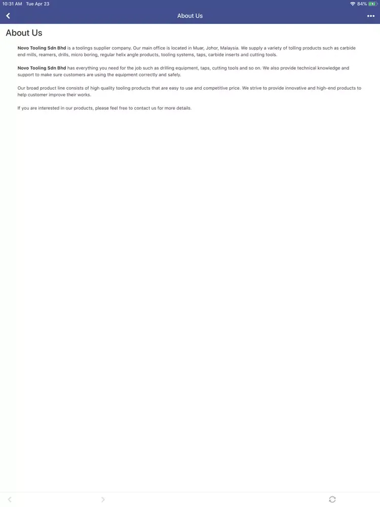تصاویر Novo Tooling Sdn Bhd iPad 
