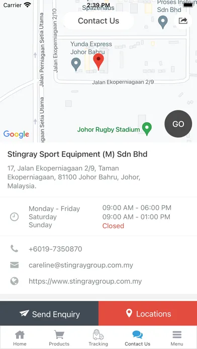 Stingray Sport Equipment Ekran Görüntüleri