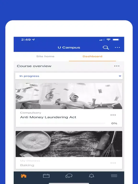 Tangkapan layar UCampus iPad 