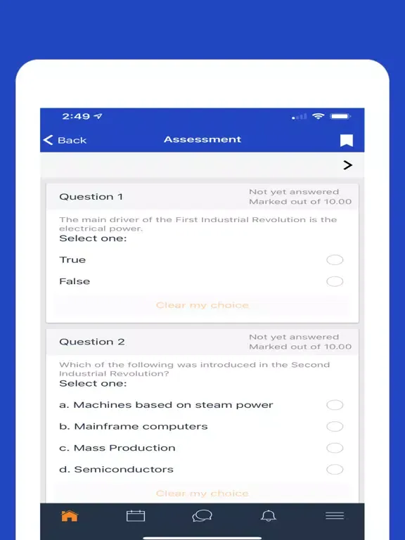 Tangkapan layar UCampus iPad 