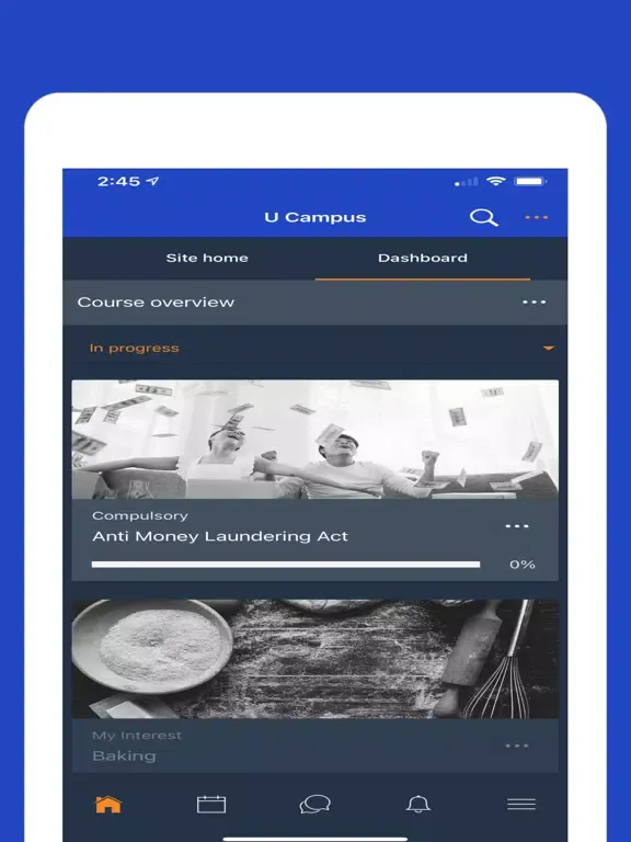Tangkapan layar UCampus iPad 
