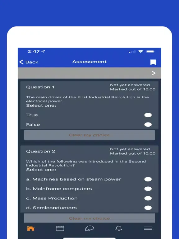 Tangkapan layar UCampus iPad 