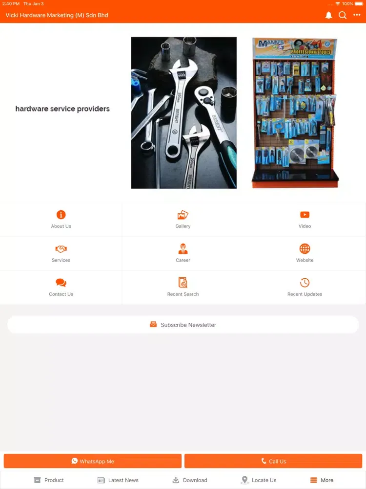 Captures d'écran de Vicki Hardware iPad 