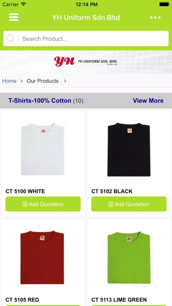 Captures d'écran de YH Uniform