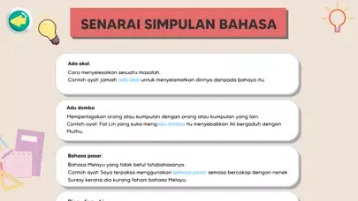 Captures d'écran de Peribahasa Sekolah Rendah