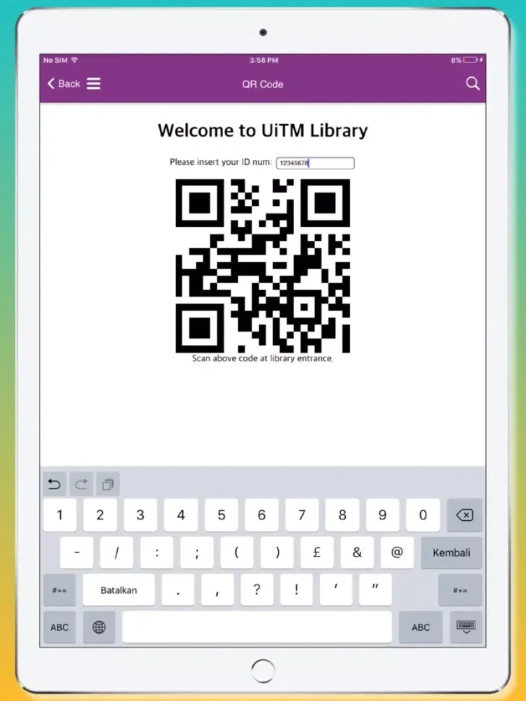 Captures d'écran de UiTM Digital Library iPad 