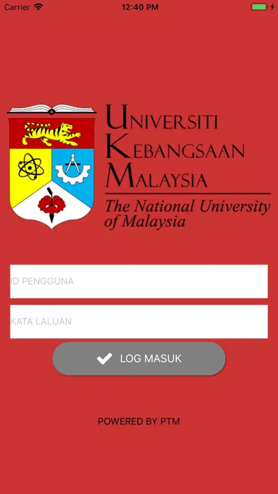 Tangkapan layar Mesra UKM