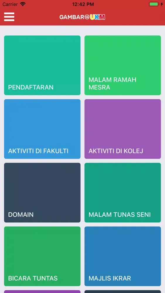 Tangkapan layar Mesra UKM