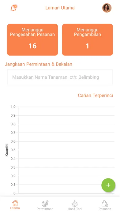 Tangkapan skrin AgroFun Pembeli