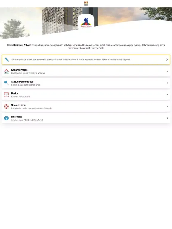 Capturas de pantalla de Residensi Wilayah iPad 