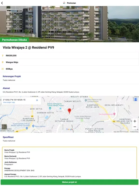 Capturas de pantalla de Residensi Wilayah iPad 