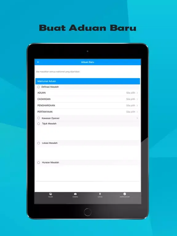 eAduan MBPP iPad  Screenshots