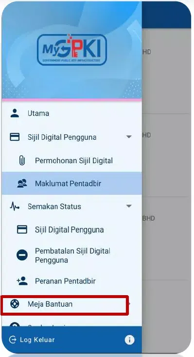 MyGPKI Mobile Screenshots