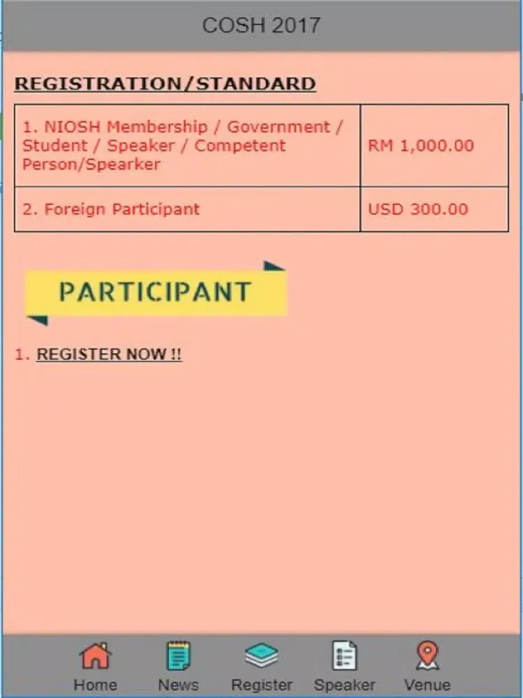 COSH NIOSH iPad  स्क्रीनशॉट