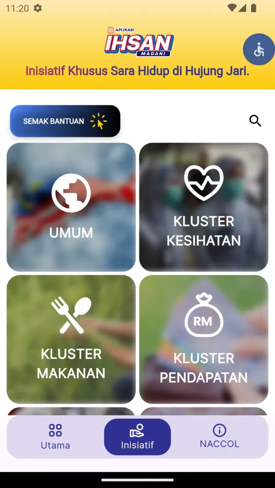 Tangkapan skrin Ihsan Madani
