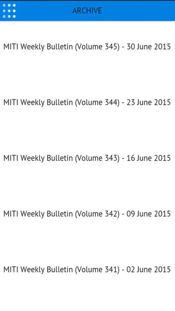 Weekly Bulletin 스크린샷