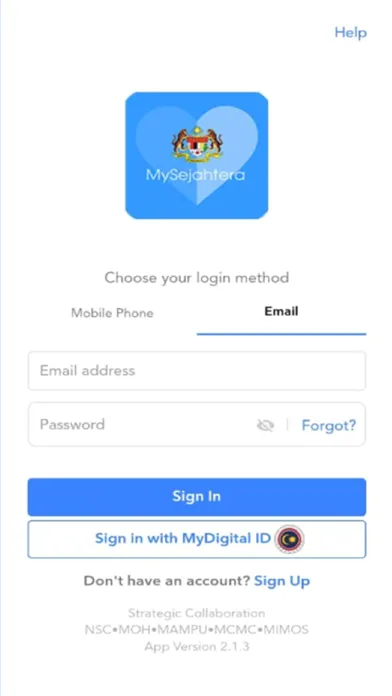 MySejahtera應用截圖