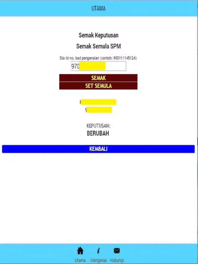 Скриншоты SEMAK SEMULA iPad 