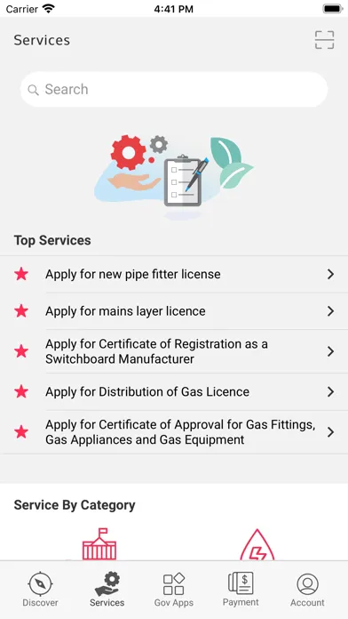 Tangkapan skrin Sarawak Gov App
