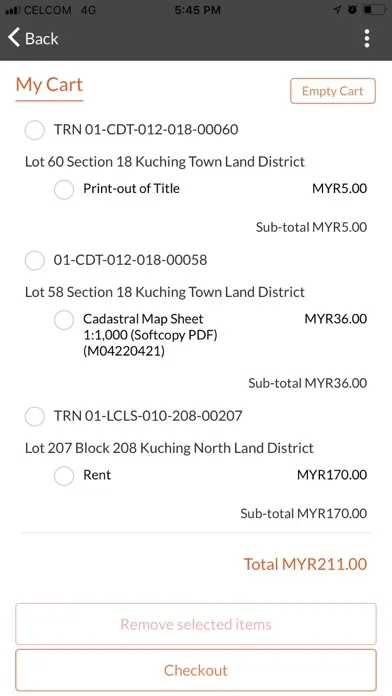 mobile LASIS Screenshots